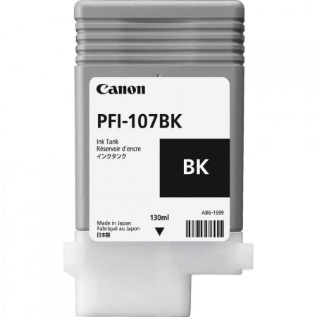 Cartucho Plotter Canon PFI 107 BK Preto